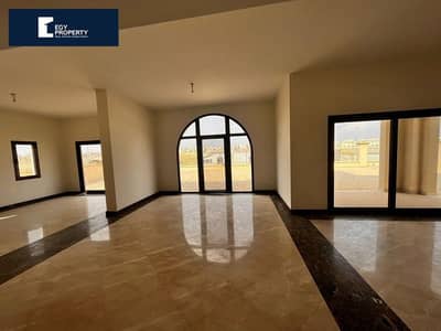 Villa Twin Same Price as Apartment 5BR in Uptown Cairo For Sale Fully finished with ACs Open View  Move Now !!