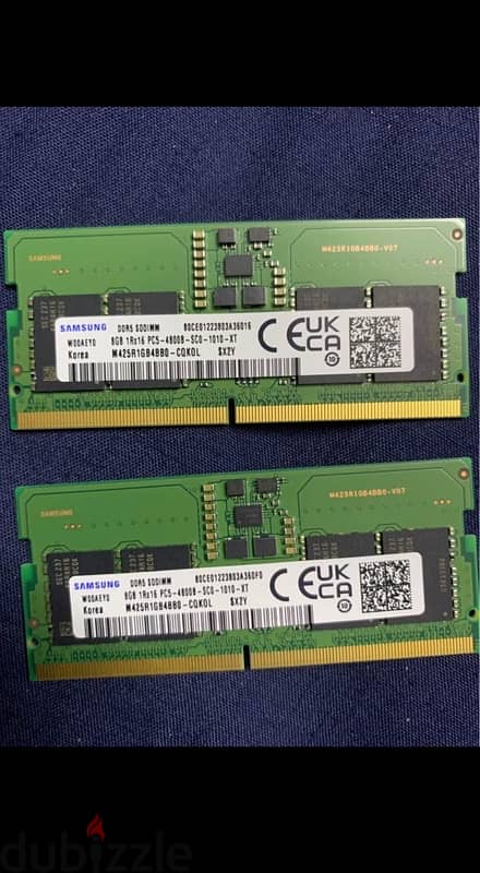 Laptop Factory Ram 16G (2x8) DDR5 4800h 0