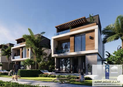 Book your villa with a card and pay in installments over 13 years. . Own a luxurious garden villa with an area of ​​256 meters in New Zayed inside the