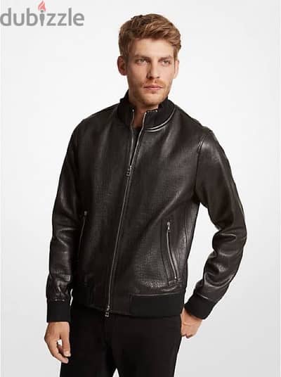 Michael Kors leather jacket for men size L