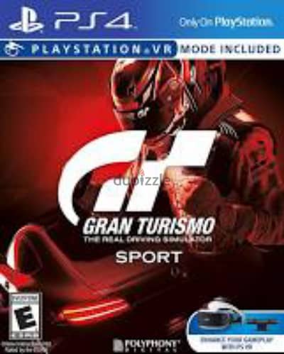 Gran Turismo sport ps4 game