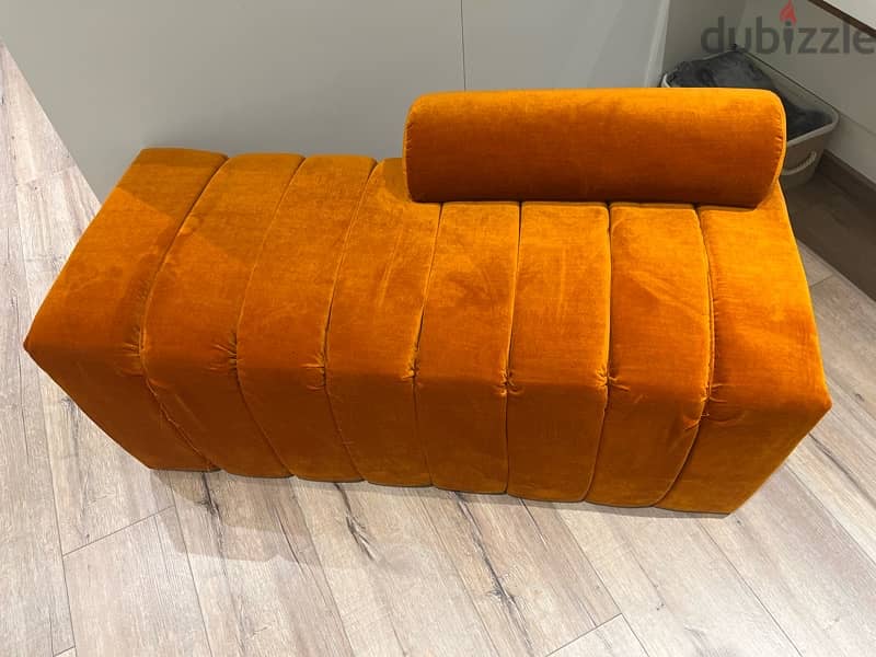 Orange couch 1