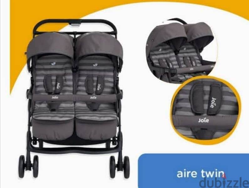 عربيه اطفال مزدوجه Joie Aire Twin 4