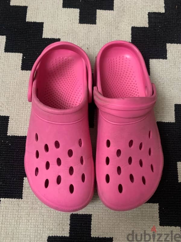 M&S pink clogs 1