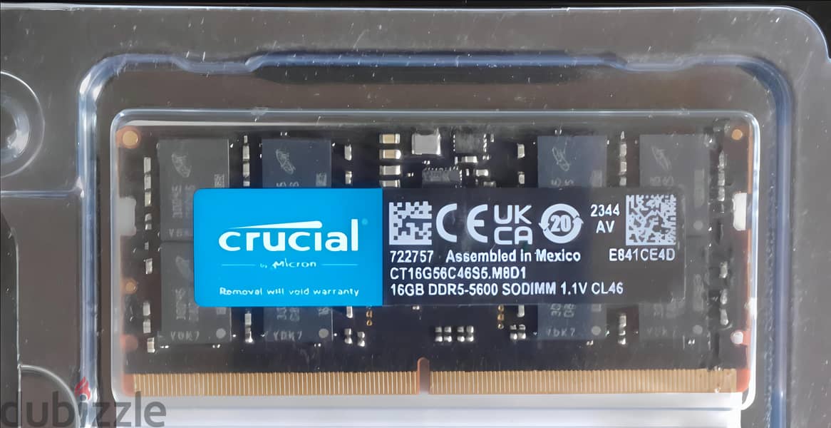 Crucial 16gb ddr5 5600 ram module for laptop 0