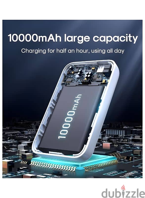 • *أفكار للمحتوى:* •  باور بانك Joyroom 10000mAh المغناطيسي 4