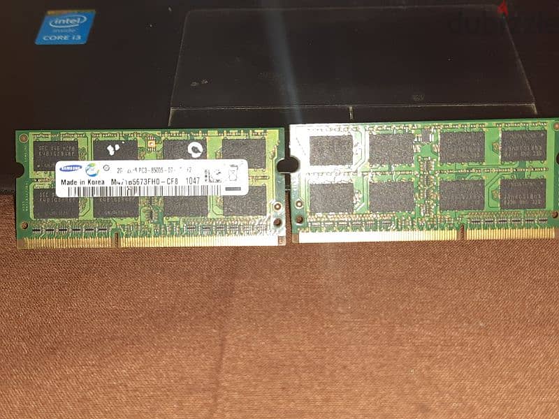 2×2gb DDR3 RAM 1066 MHz 1