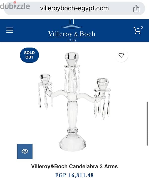 Villeroy & Boch 3-Candle Holder 1