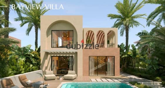 Villa for sale, fully finished with air conditioners, overlooking the sea, in the North Coast, next to CAESAR