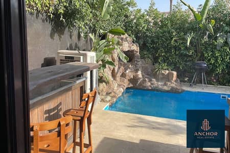 Corner Townhouse Fully Furnished with Private Pool Ready to Move in Hyde Park Fifth Settlement