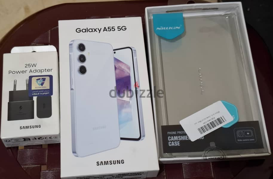 للبيع Samsung Galaxy A55 8 128 اللون Iceblue كسر زيرو بضمان محلي 1