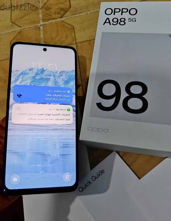 تليفون اوبو A98 5g بحالة ممتازة  رامات 8 وذاكرة 256 2