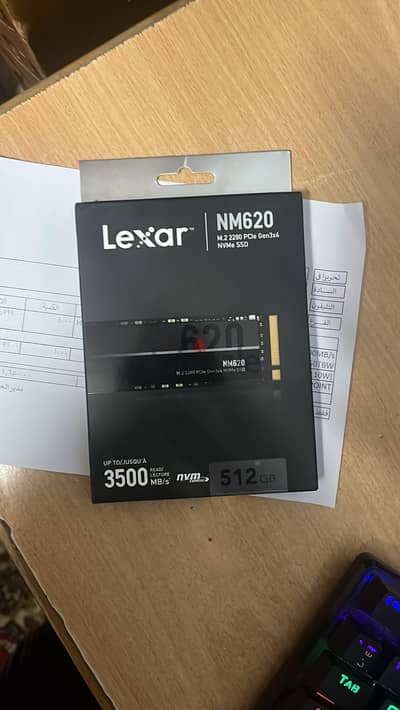 Lexar NM620 512GB SSD, PCIe 3.0 x4, NVMe 1.4, M. 2 2280