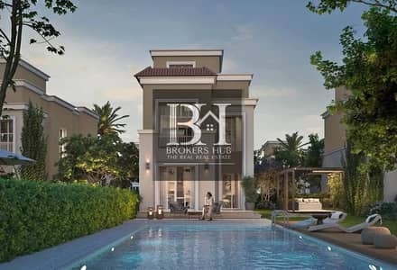 فيلا للبيع بالقرب من كمبوند سراى بفيو على اكبر lakes Villa for sale near Sarai Compound with a view of the largest lakes.