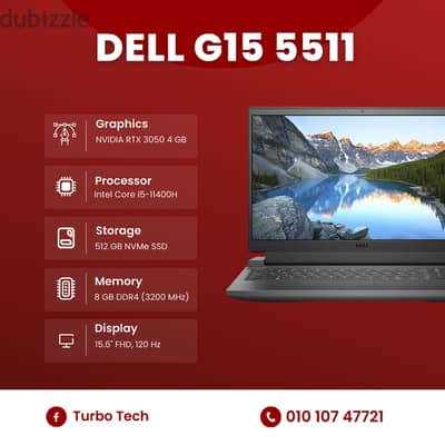  لابتوب Dell G15 5511 كسر زيرو 