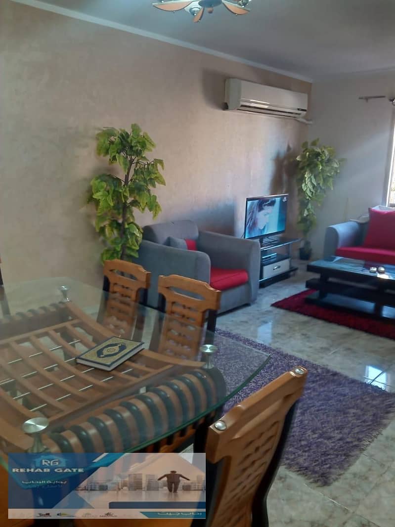 Furnished apartment for rent in Al Rehab 0