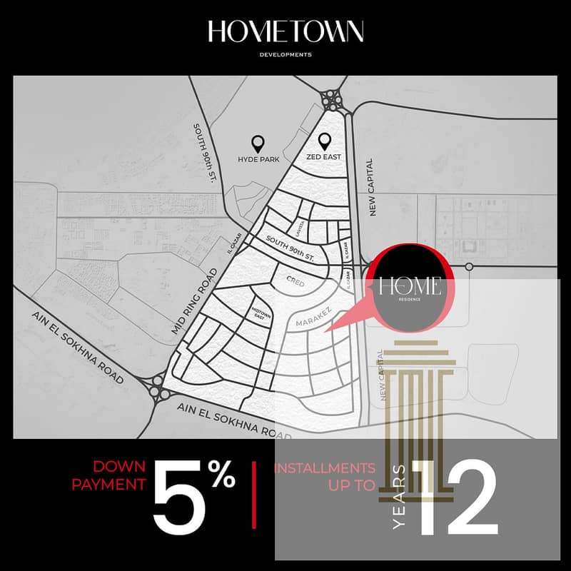 Fully finished apartment in front of Zaid in the 6th Settlement, installments over 12 years for a limited time 0