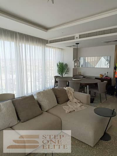 Apartment for sale (room + bathroom), ultra super luxury finishing with view in Zayed Towers