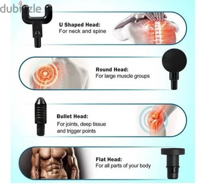 Deep Tissue Muscle Electric Massage Gun  - جهاز مساج-مسدس مساج 1