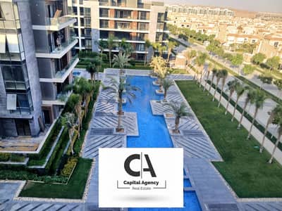 Ready to move Apartment for sale ground floor with a garden in the Fifth Settlement in El Patio Oro Compound - La Vista | 23% cash discount