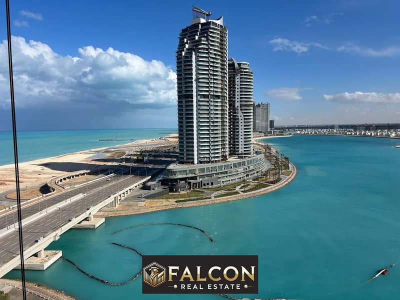 own fully finished apartment + ACs with panoramic sea view in New Alamein Towers - North Coast | New Alamein Towers - North Coast 0