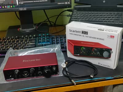 Focusrite Scarlett 2i2 3rd gen | فوكسرايت سكارليت 2i2 الجيل الثالث