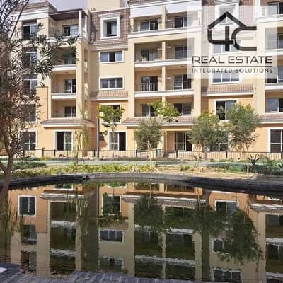 Apartment corner 164 m semi finished with double view for sale with lowest price in Sarai new cairo compound