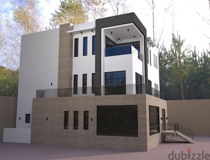 مصمم (3D) لواجهات المباني(عمارة- فيلا- محل). . 3D Facade Designer 1