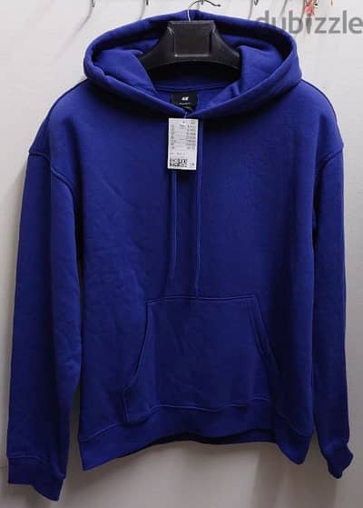 هودي براند H&M شتوي جديد بالتيكت H&M Dark Blue Hoodie