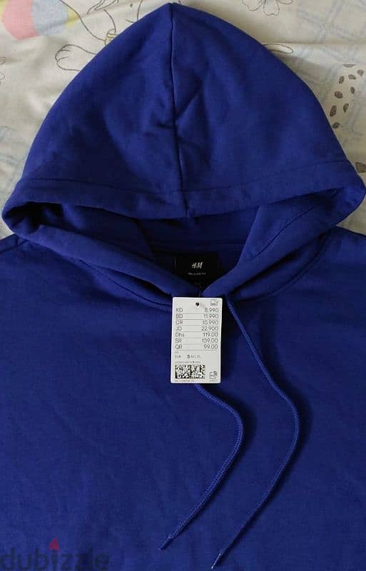 هودي براند H&M شتوي جديد بالتيكت H&M Dark Blue Hoodie 2