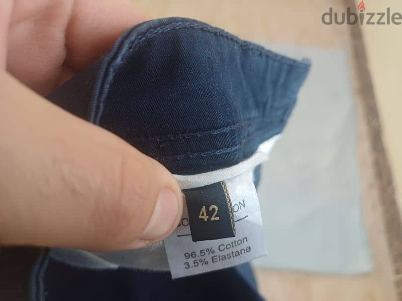 بنطلون جينز ازرق مقاس ٤٢  trouser jeans blue pant 42 3