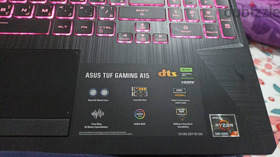 Asus TUF A15 gaming laptop 6