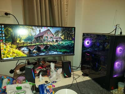 i5 10400f rtx 3070 Asus 34inch monitor ultrawide ssdnvme Xigmatek 700w