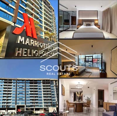 شقة فندقية 100م متشطبة بتكييفات مركزية في شقق  فندق ماريوت marriott residence heliopolis  اميز لوكيشن  علي شارع الثورة مباشرة بخدمات فندقية كاملة