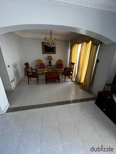 Apartment for rent 122 m Hadayek El Mohandesin Compound, Sheikh Zayed, landscape view, furnished