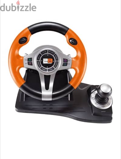 2B professional steering wheel with pedals