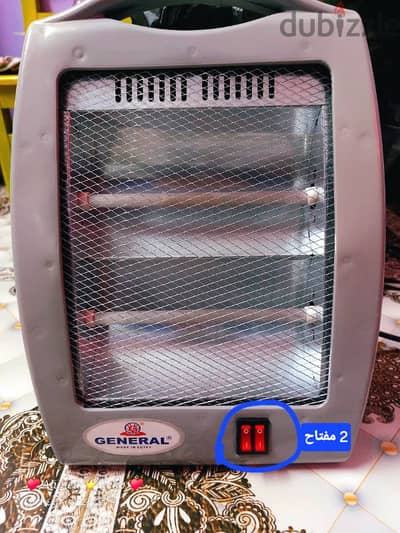 دفاية أياكس + جينرال 2شمعه 800W قوية جدآ•••