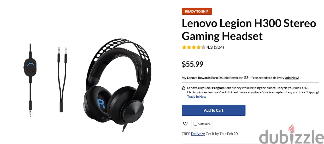 سماعه جيمنيج لل pc legion h300 headset 4