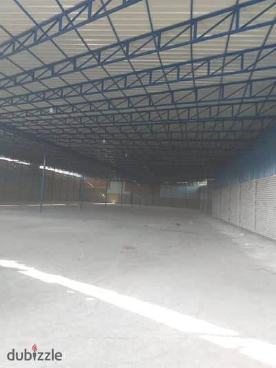 Hangar for rent, area 1200 m, Inshas Industrial Zone, industrial license