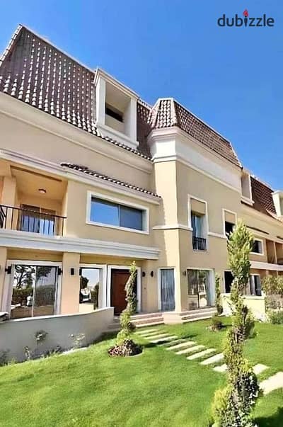 unique town house for sale in new Cairo near to Madinaty over looking landscape and commercial area