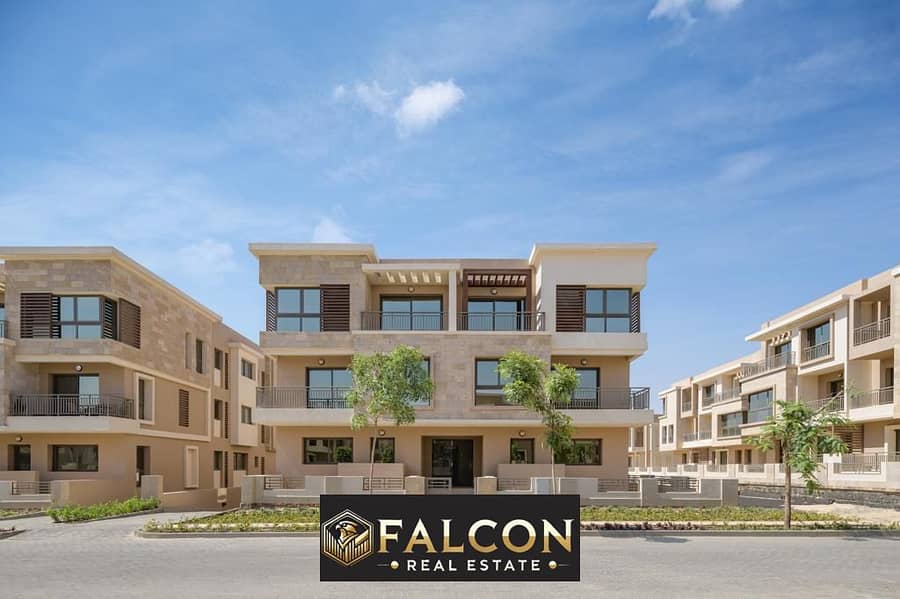 The smallest area of ​​a townhouse villa for sale at the price of an apartment in installments in Sarai Compound, New Cairo, next to Madinaty 0