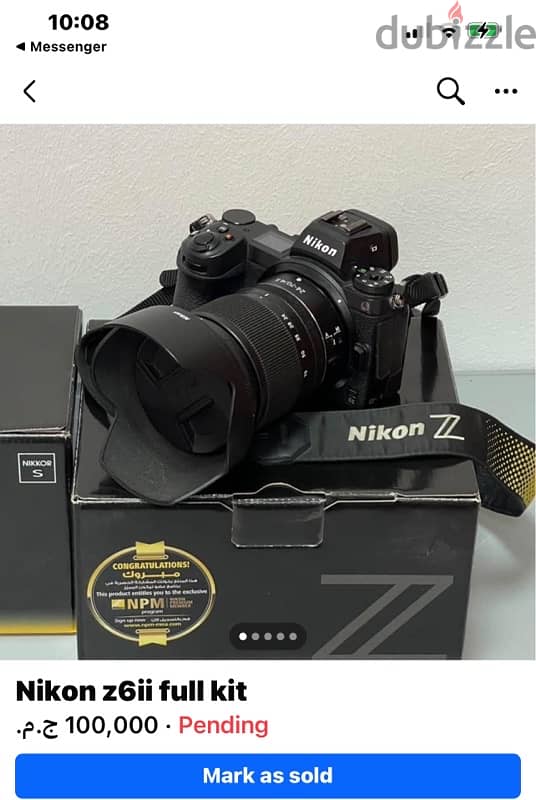 Nikon z6ii good as new 1