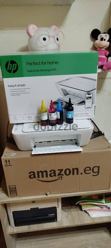 الوان واسود وابيض hp desk jet ink 2800 4