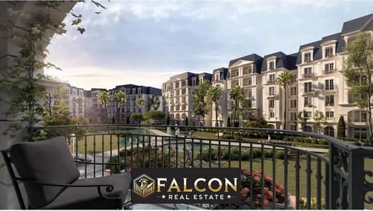 with 40% cash discount 3 bed Apartment, Fully finished , dircet on Central Park , in the Fifth Settlement, in front of Al-Rehab on Nile Boulevard