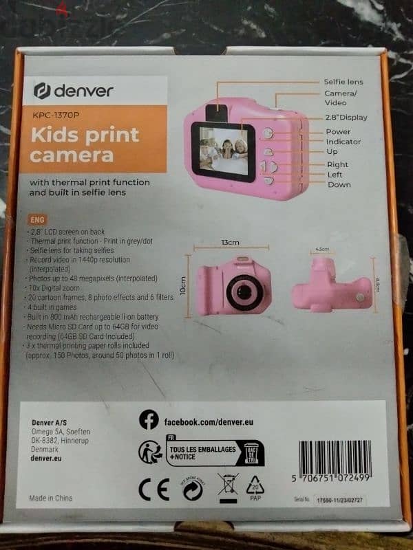 Kids Print Camera (Denver) 1