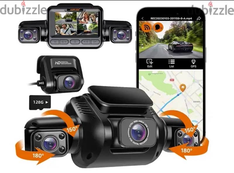 Dash Cam HUPEJOS V80-4CH Camera 0