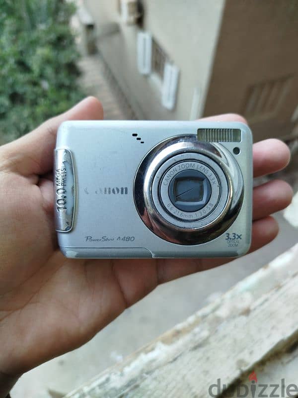 كاميرا Canon PowerShot A480 10 megapixels شغاله كويس جداً 0