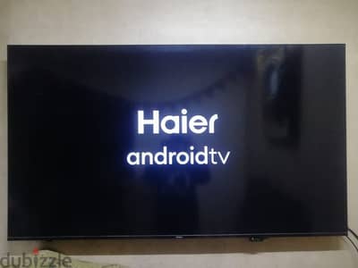 شاشه Haier 65 بوصه أسمارت androidtv أوامر صوتيه