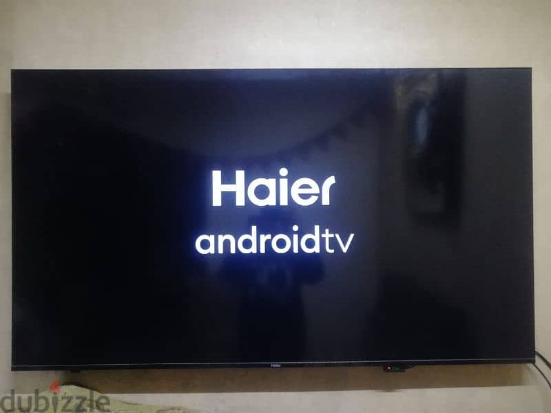 شاشه Haier 65 بوصه أسمارت androidtv أوامر صوتيه 0