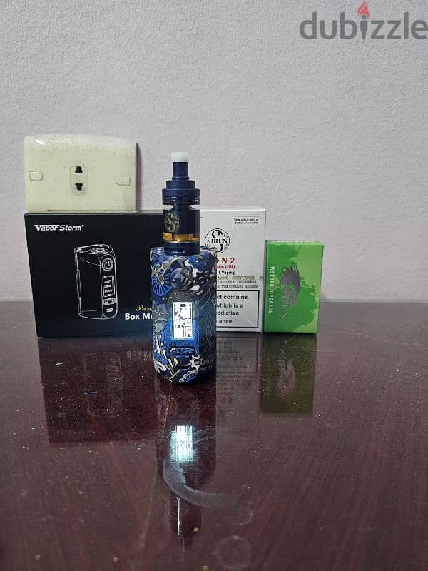 Vape kit: New Mod Puma 200W + Siren V2 tank + 2 Batteries 1